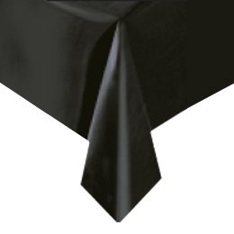 Nappe Unie Noir - Plastique 