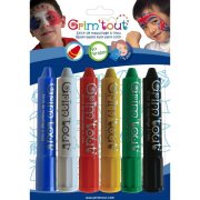 6 Crayons  maquillage - Couleurs Primaires