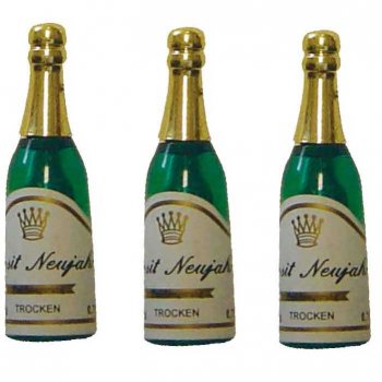 4 Bouteilles de Champagne en plastique 