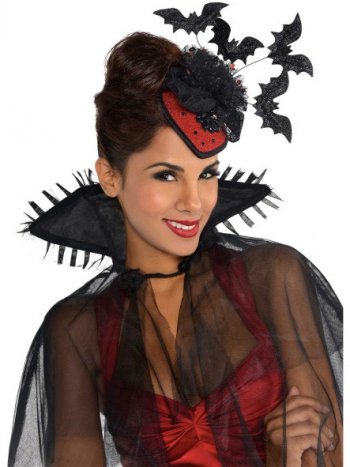 Mini Chapeau Vampiresse Chauve-souris 