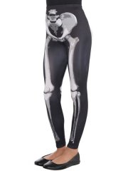 Legging Squelette Noir/Blanc 8-10 ans