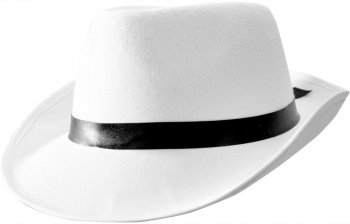 Chapeau Al Capone Blanc 