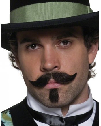 Moustache de joueur de saloon 