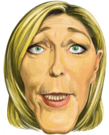 Masque Caricature Marine Le Pen 