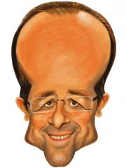 Masque Caricature François Hollande