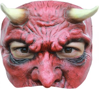 Demi Masque Diable en Latex 