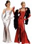 Robe de cocktail stretch argent