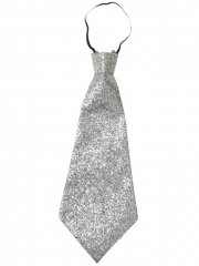 Cravate paillete Argent