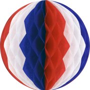 Boule Papier Tricolore 3D