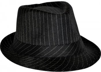 Chapeau de Gangster Ray Noir et Blanc 