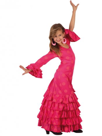 Déguisement de Danseuse Flamenco Rose 