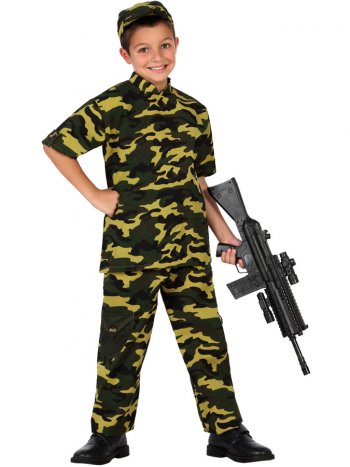 Déguisement de Militaire Camouflage Enfant 