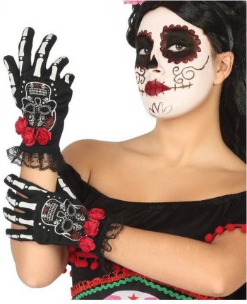 Gants Calavera Halloween 