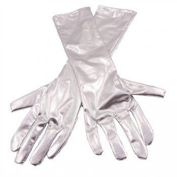 Gants Longs (40 cm) - Argent Mtal 