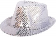 Chapeau Sequin Argent