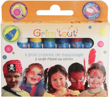 6 gros Crayons à maquillage 