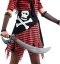 Dguisement de Pirate ray Rouge et Noir Femme images:#1