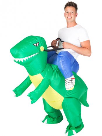 Déguisement Gonflable Monture Dino Raptor Taille Unique 
