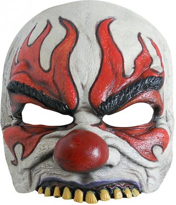Demi-masque Clown furieux 