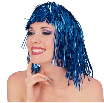 Perruque Disco Bleu - Luxe 