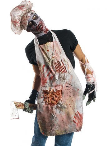 Tablier de boucher zombie 