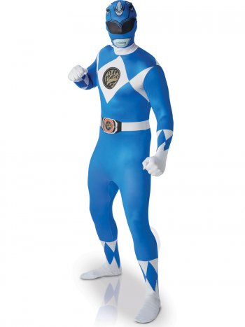 Dguisement Seconde Peau Power Rangers Bleu Taille L 
