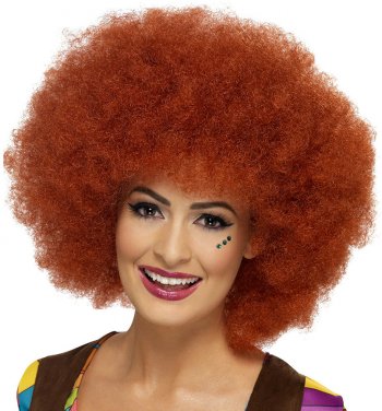 Perruque Afro Rousse 