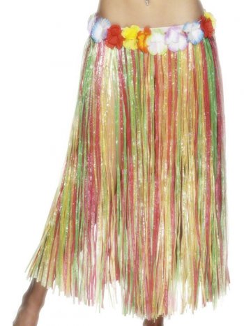 Jupe Hawa Longue  franges multicolores 