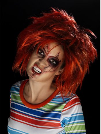 Kit Maquillage et Tatouages Chucky - Mixte 