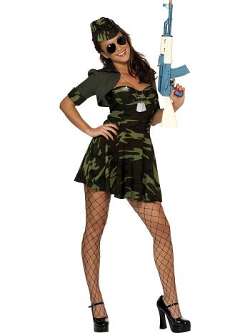 Dguisement de Femme Militaire Sexy 