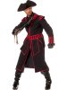 Dguisement Manteau Pirate Noir et Rouge. n1