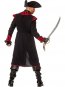 Dguisement Manteau Pirate Noir et Rouge