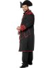 Dguisement Manteau Pirate Noir et Rouge Taille 48. n5