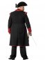 Dguisement Manteau Pirate Noir et Rouge