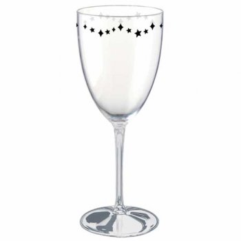 Verre  vin en plastique Argent 