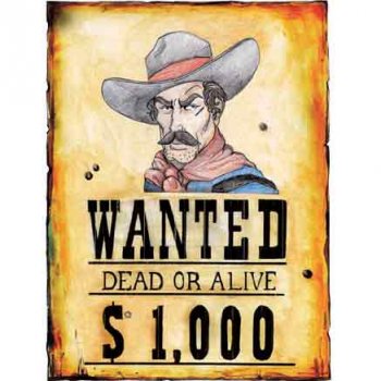 Poster Wanted Dead or Alive 