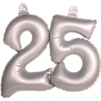 Ballon Gonflable Chiffre 25 Argent 